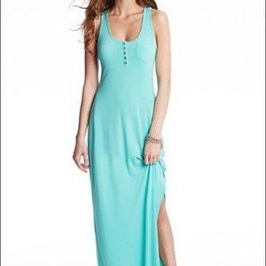 GUESS - bright coral maxi dress